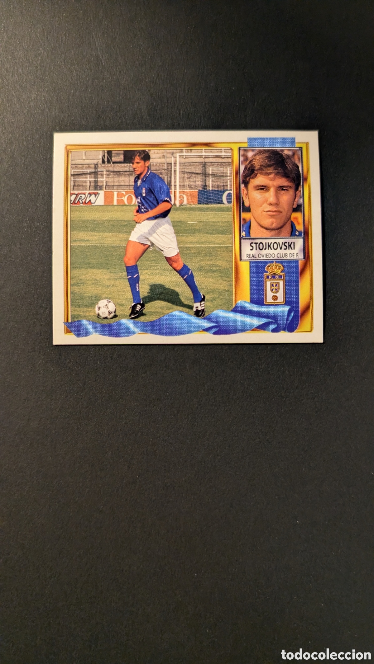 Cromos de F&uacute;tbol: STOJKOVSKI OVIEDO COLOCA LIGA ESTE 1995/96 95 96 NUNCA PEGADO SIN PEGAR