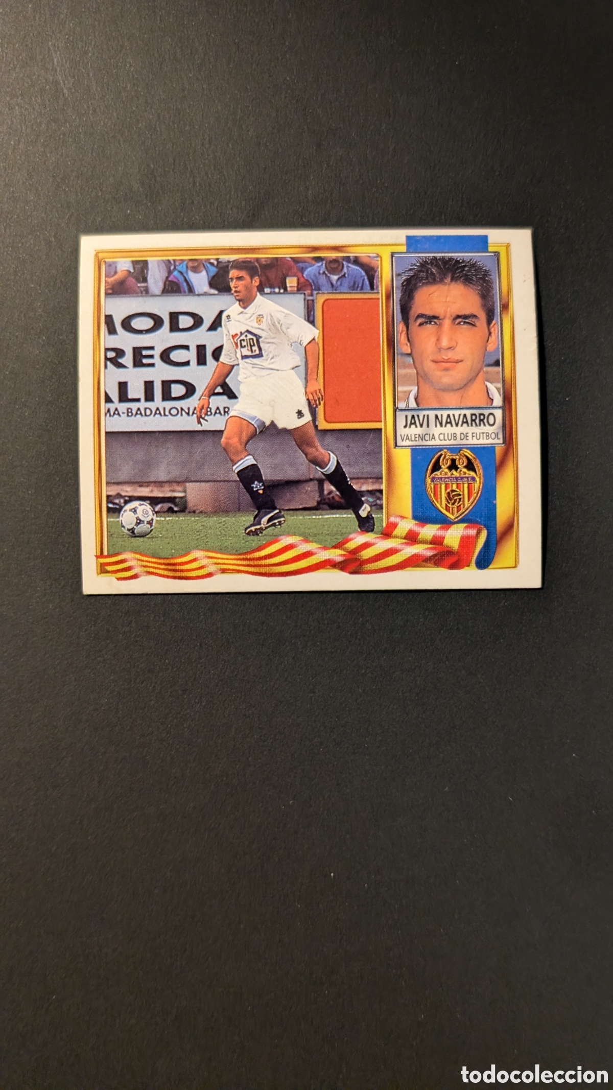 Cromos de F&uacute;tbol: JAVI NAVARRO VALENCIA VERSION COLOCA LIGA ESTE 1995/96 95 96 NUNCA PEGADO SIN PEGAR