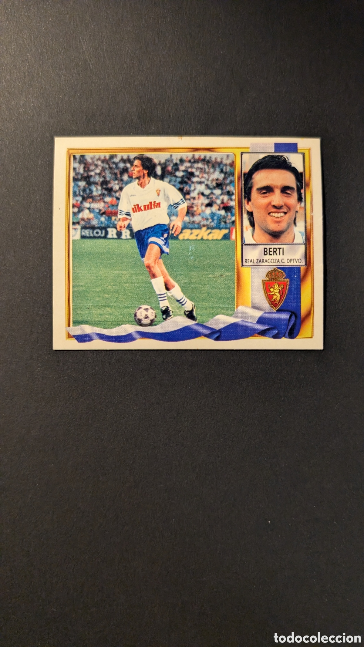 Cromos de F&uacute;tbol: BERTI ZARAGOZA COLOCA LIGA ESTE 1995/96 95 96 NUNCA PEGADO SIN PEGAR