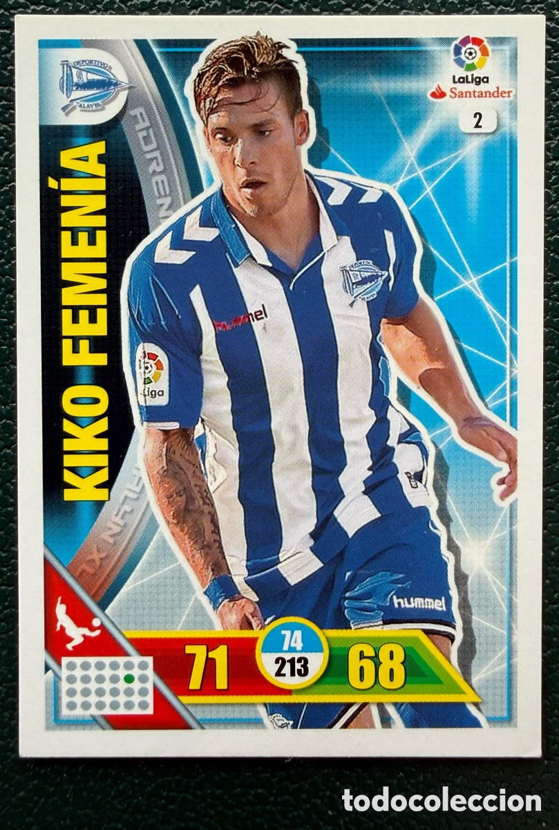 Football Stickers: 2 KIKO FEMENIA DEPORTIVO ALAVES FICHAS ALBUM ADRENALYN XL 2016 2017 16 17