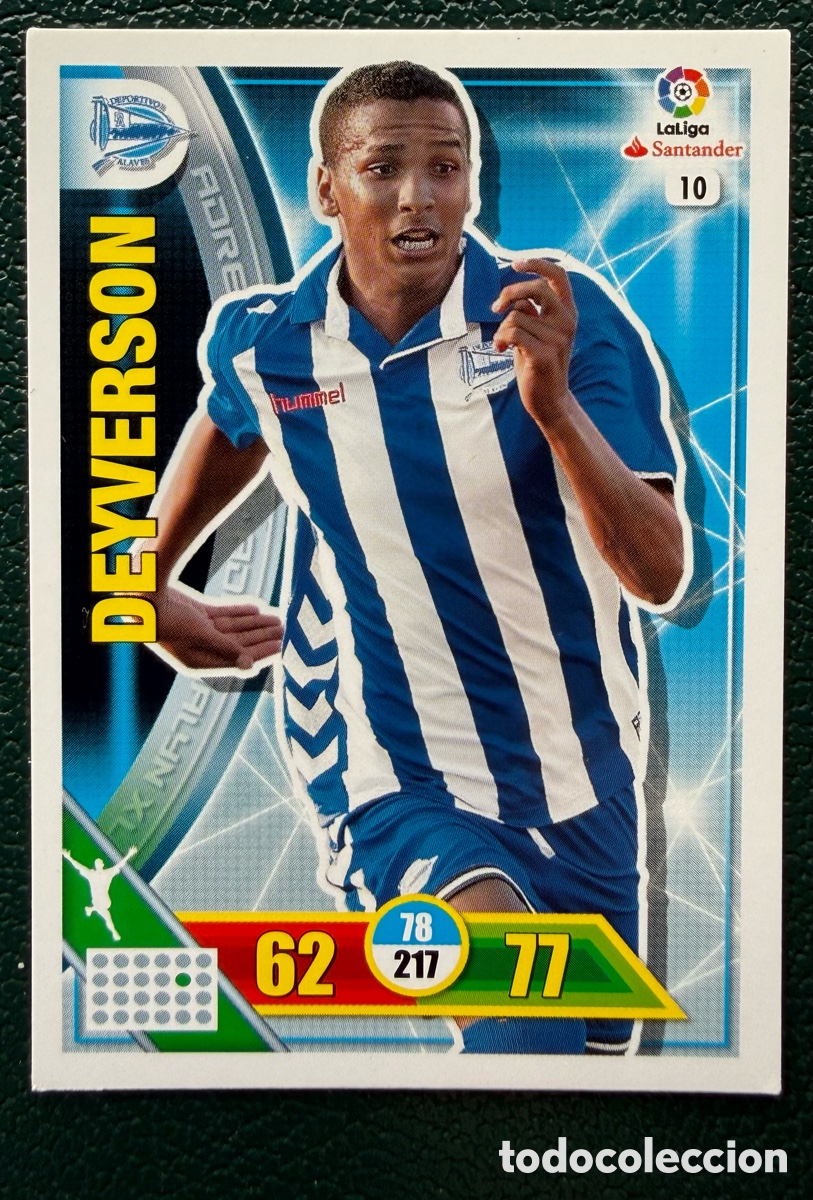 Cromos de Futebol: 10 DEYVERSON DEPORTIVO ALAVES FICHAS ALBUM ADRENALYN XL 2016 2017 16 17