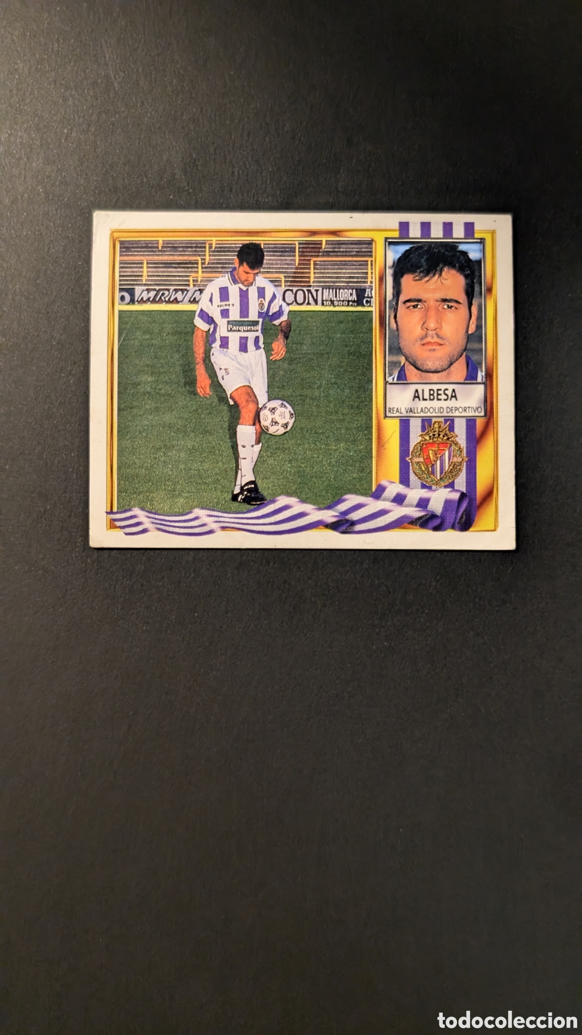Fu&szlig;ball-Sticker: ALBESA VALLADOLID VERSION PARQUESOL LIGA ESTE 1995/96 95 96 NUNCA PEGADO SIN PEGAR