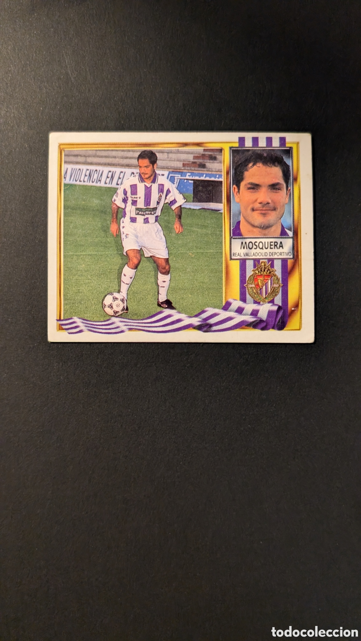 Fu&szlig;ball-Sticker: MOSQUERA VALLADOLID VERSION PARQUESOL LIGA ESTE 1995/96 95 96 NUNCA PEGADO SIN PEGAR