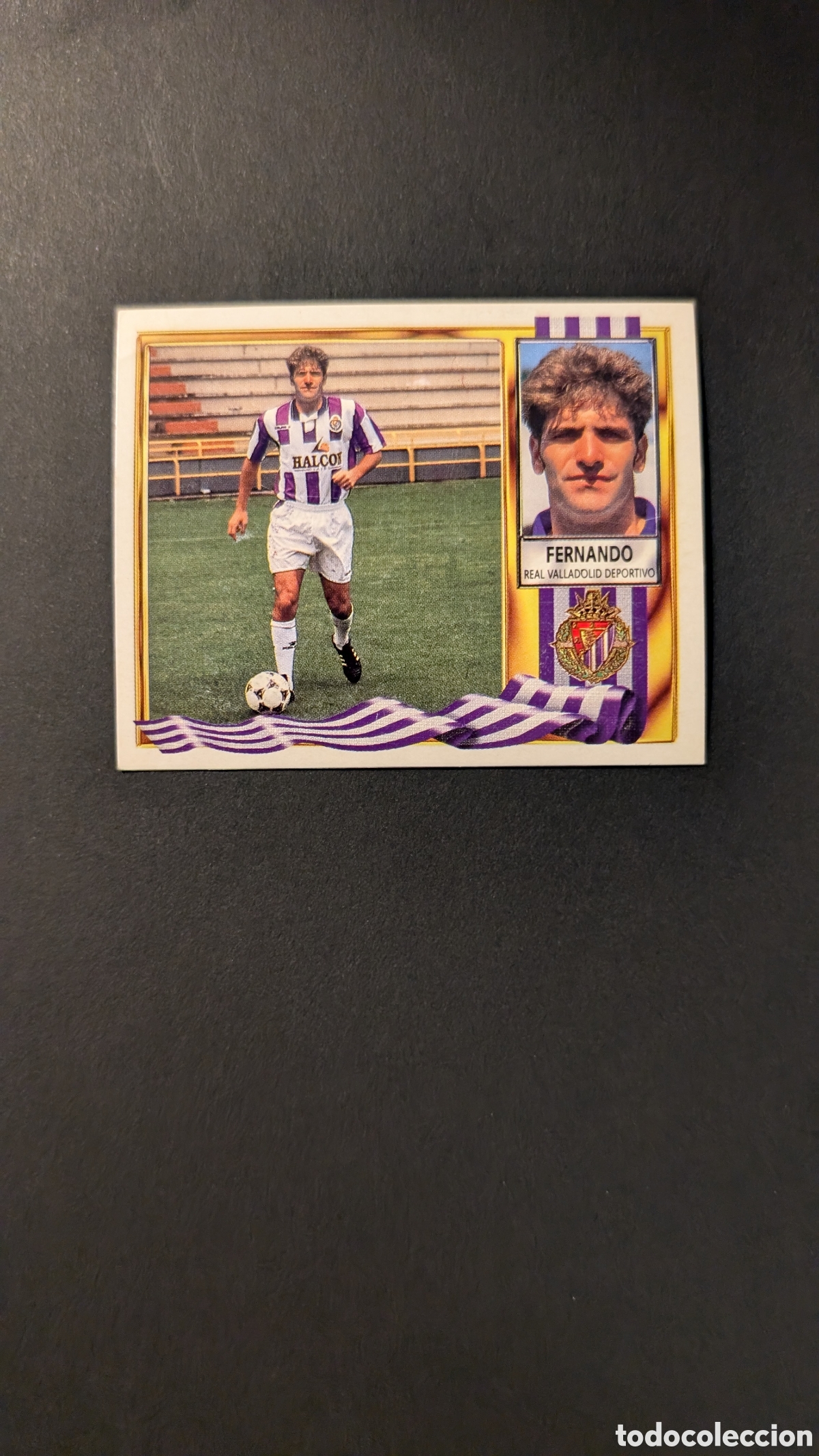 Fu&szlig;ball-Sticker: FERNANDO VALLADOLID VERSION HALCON LIGA ESTE 1995/96 95 96 NUNCA PEGADO SIN PEGAR