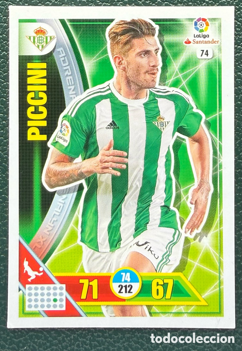 Cromos de Futebol: 74 PICCINI REAL BETIS FICHAS ALBUM ADRENALYN XL 2016 2017 16 17