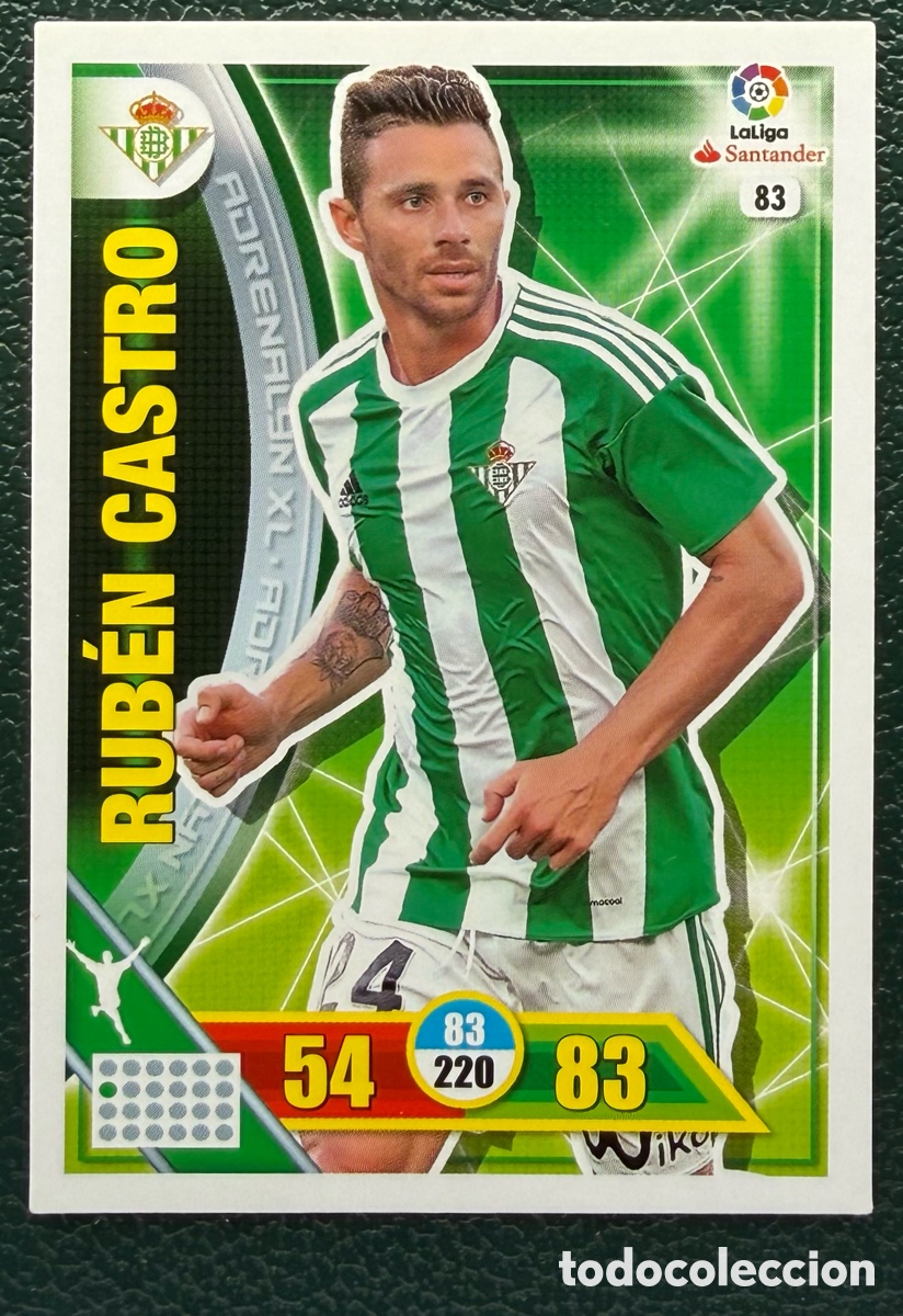 Cromos de Futebol: 83 RUBEN CASTRO REAL BETIS FICHAS ALBUM ADRENALYN XL 2016 2017 16 17