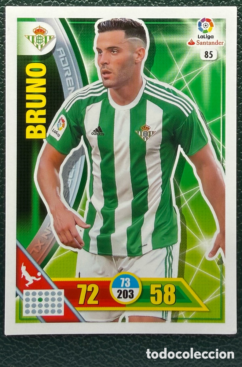 Cromos de Futebol: 85 BRUNO REAL BETIS FICHAS ALBUM ADRENALYN XL 2016 2017 16 17
