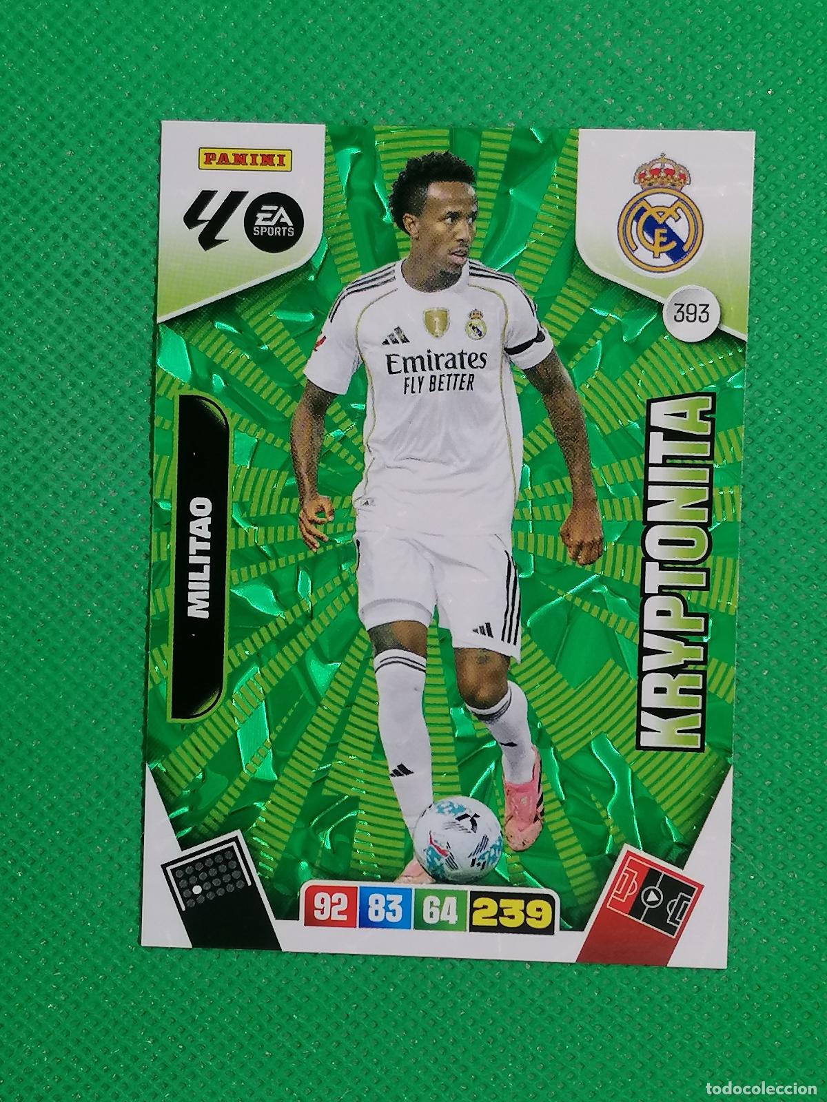 Cartes &agrave; collectionner de Football: 393 MILITAO REAL MADRID KRYPTONITA ⚽ LIGA ADRENALYN XL 2025 2026 25 26 ⚽