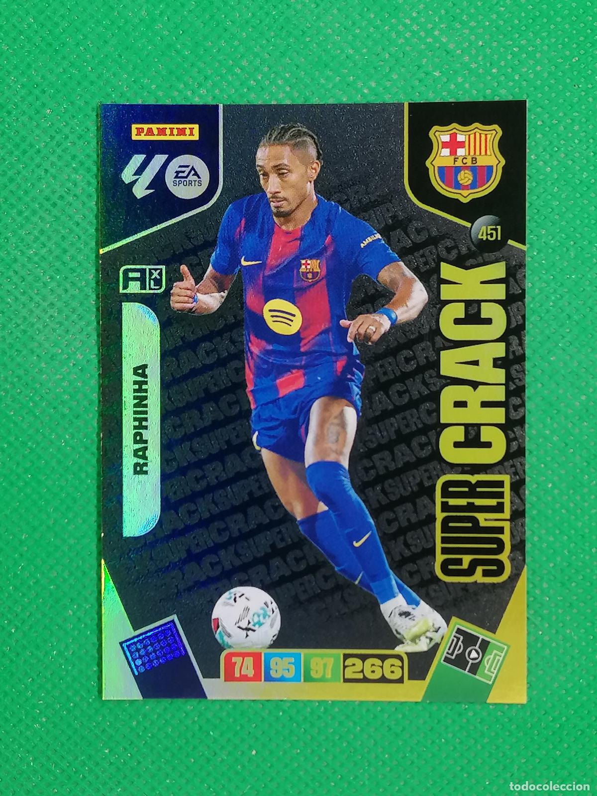 Cartes &agrave; collectionner de Football: 451 RAPHINHA BARCELONA SUPERCRACK SUPER CRACK ⚽ LIGA ADRENALYN XL 2025 2026 25 26 ⚽