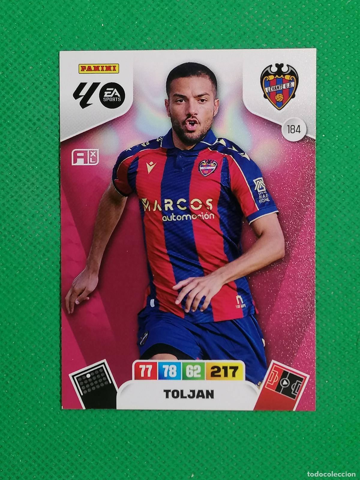 Cartes &agrave; collectionner de Football: 184 TOLJAN LEVANTE ⚽ LIGA ADRENALYN XL 2025 2026 25 26 ⚽