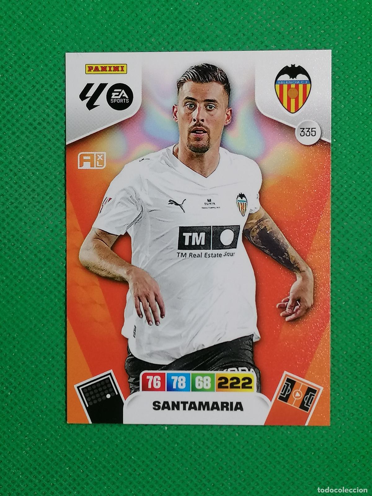 Cartes &agrave; collectionner de Football: 335 SANTAMARIA VALENCIA ⚽ LIGA ADRENALYN XL 2025 2026 25 26 ⚽