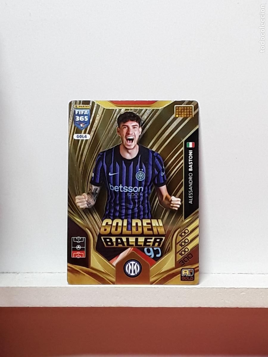 Cromos de F&uacute;tbol: FIFA 365 ADRENALYN 2025 2026 25 26 ALBUM PANINI LIGA N GOL4 GOL 4 INTER MILAN GOLDEN BASTONI