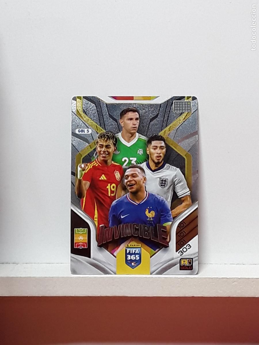 Football Stickers: FIFA 365 ADRENALYN 2025 2026 25 26 ALBUM PANINI LIGA N GOL5 GOL 5 INVINCIBLE LAMINE YAMAL MBAPPE