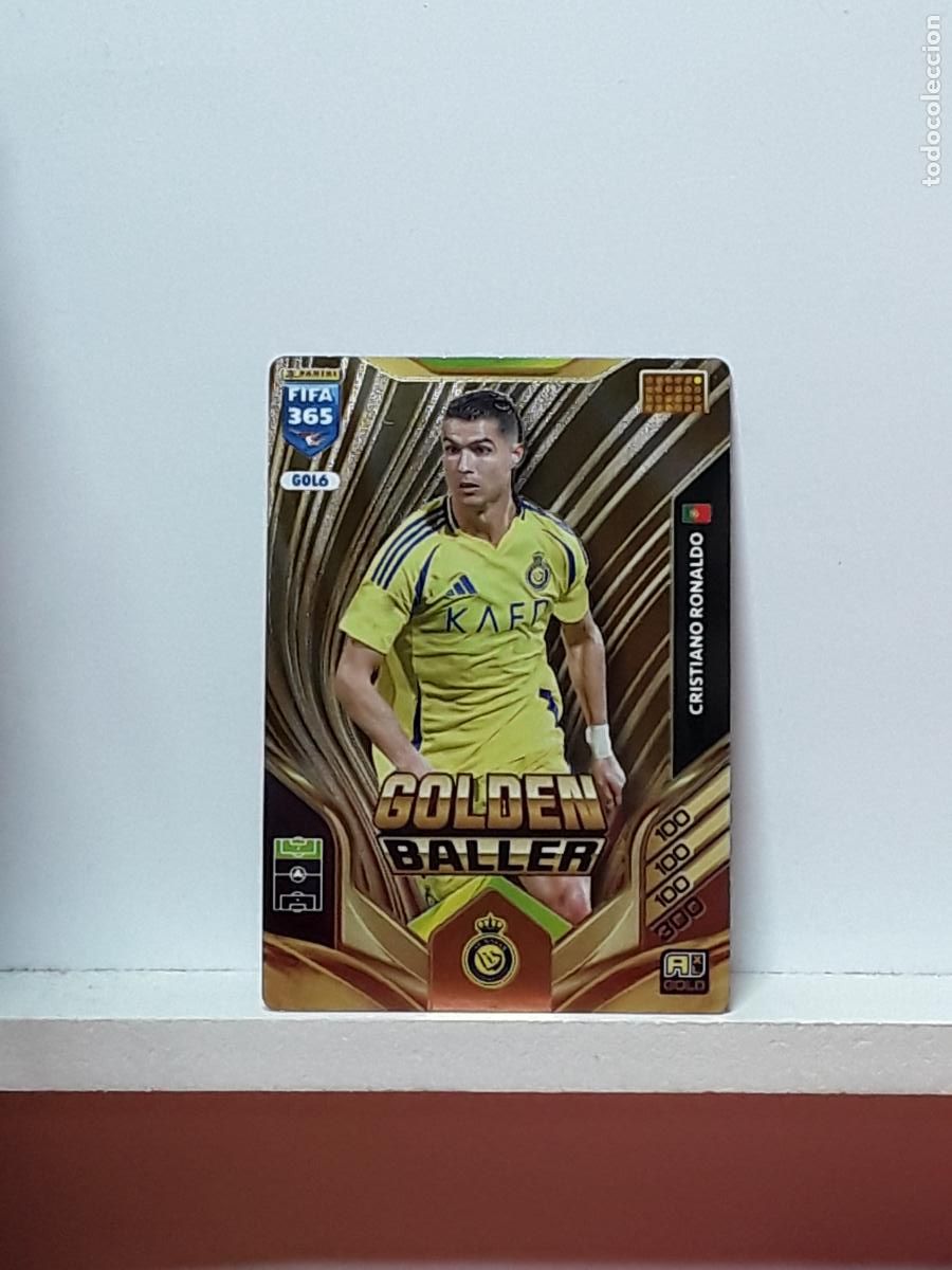 Cromos de F&uacute;tbol: FIFA 365 ADRENALYN 2025 2026 25 26 ALBUM PANINI LIGA N GOL6 GOL 6 AL-NASSR GOLDEN CRISTIANO RONALDO