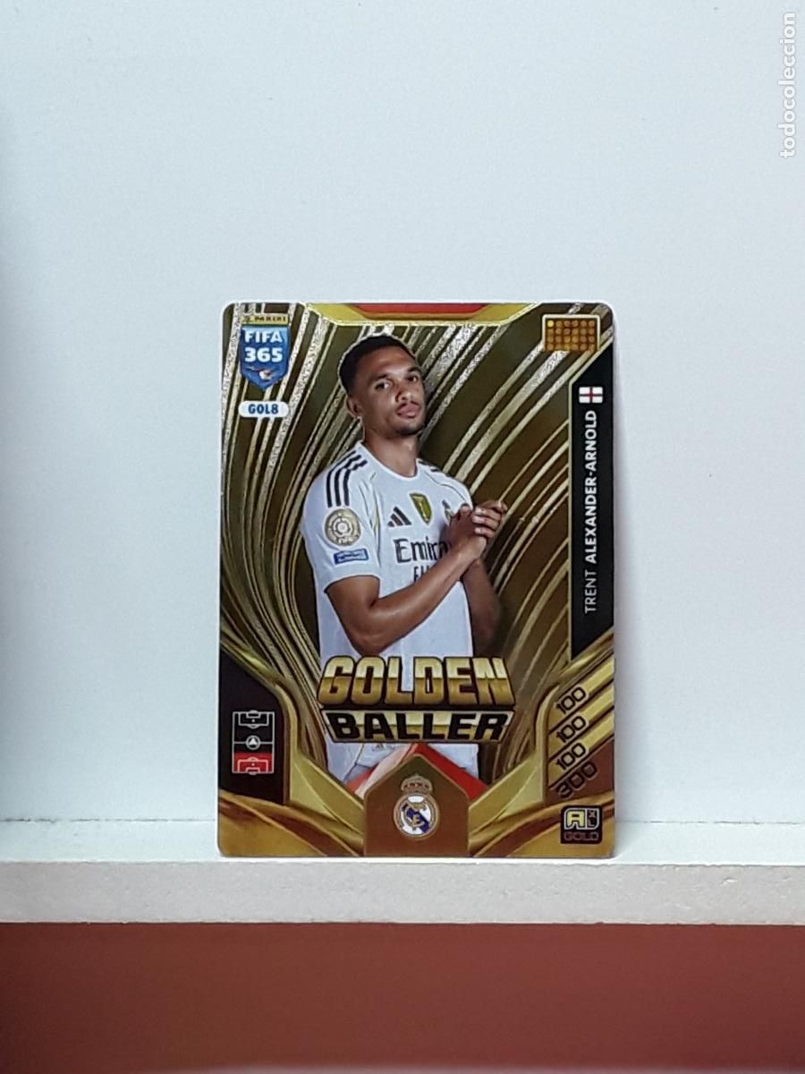 Cromos de F&uacute;tbol: FIFA 365 ADRENALYN 2025 2026 25 26 ALBUM PANINI LIGA N GOL8 GOL 8 REAL MADRID GOLDEN TRENT ARNOLD
