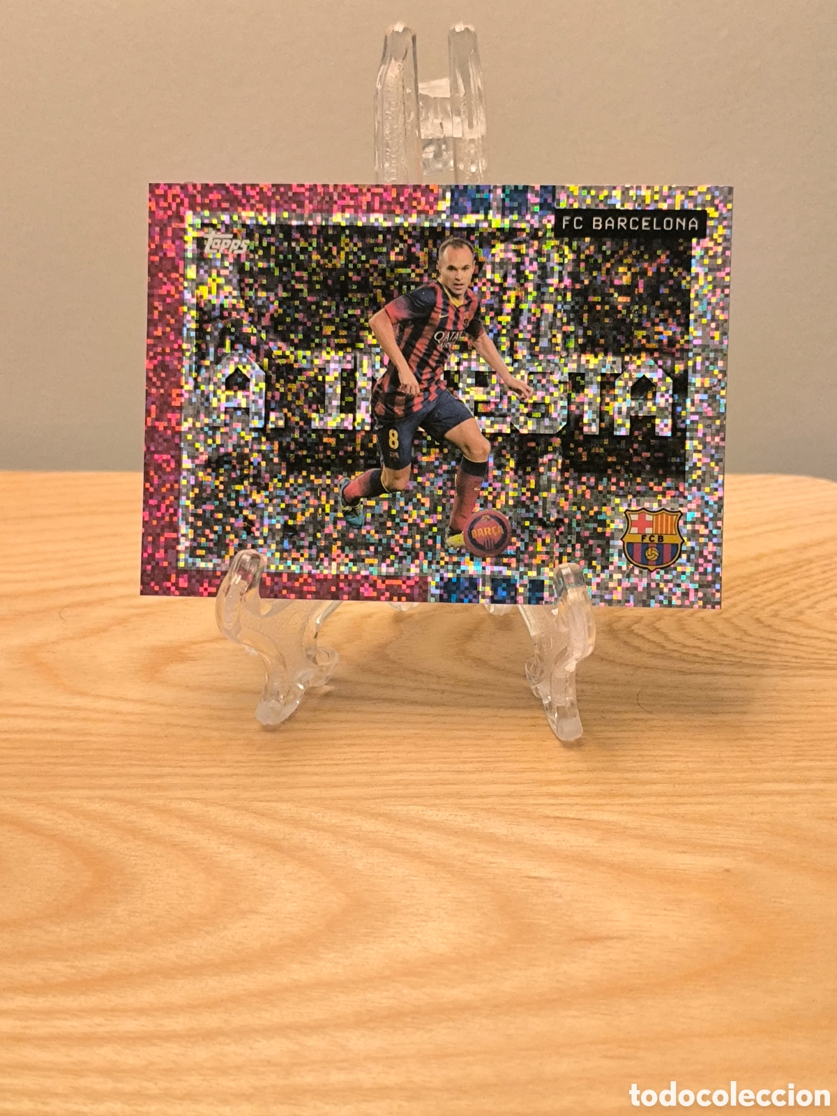 Cromos de F&uacute;tbol: Andr&eacute;s Iniesta paralela static Topps