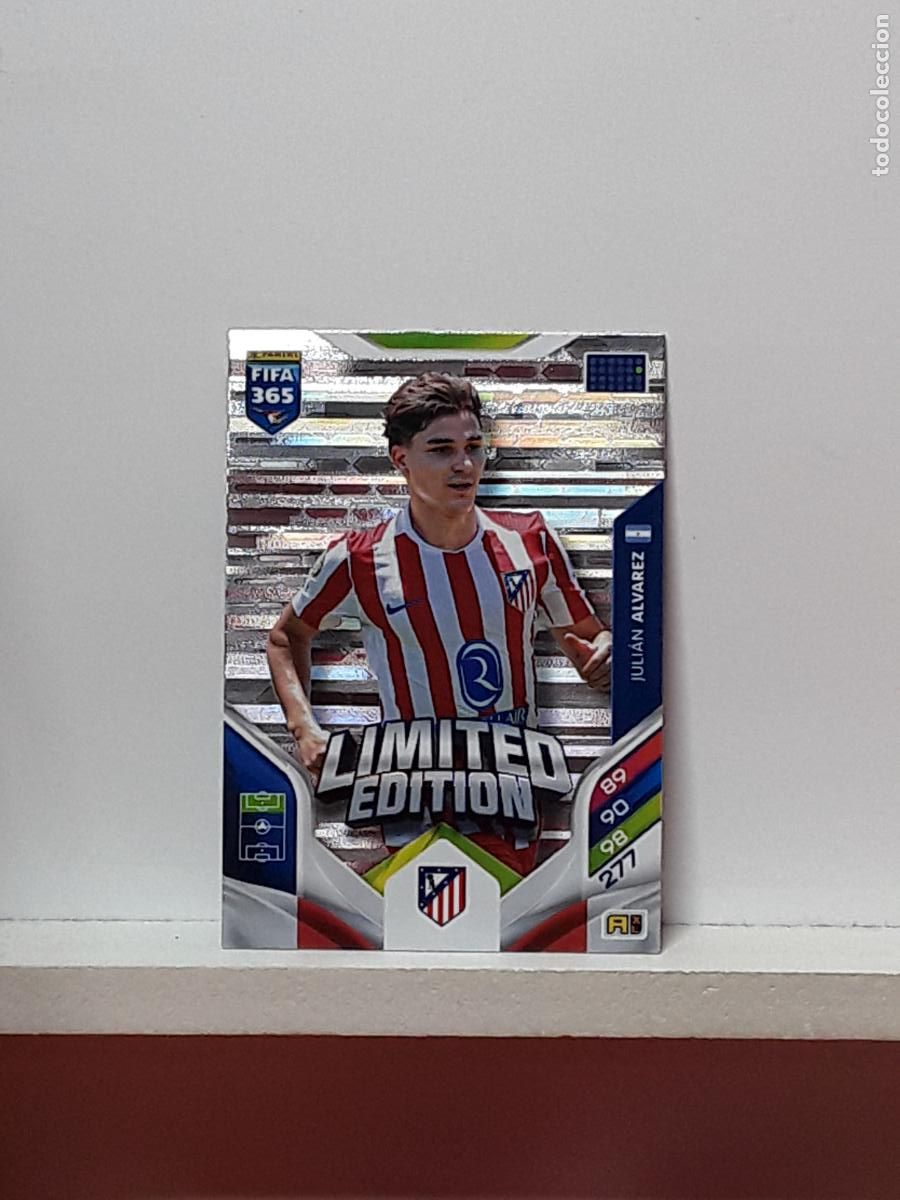 Cromos de F&uacute;tbol: FIFA 365 ADRENALYN 2025 2026 25 26 ALBUM PANINI LIGA N ATLETICO MADRID LIMITADA JULIAN ALVAREZ