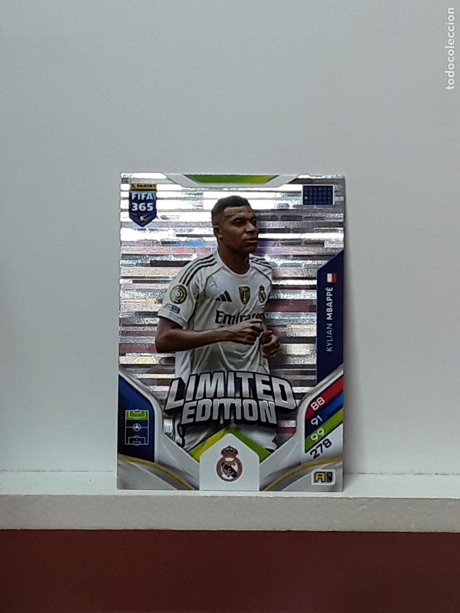 Cromos de F&uacute;tbol: FIFA 365 ADRENALYN 2025 2026 25 26 ALBUM PANINI LIGA N REAL MADRID LIMITADA KYLIAN MBAPPE