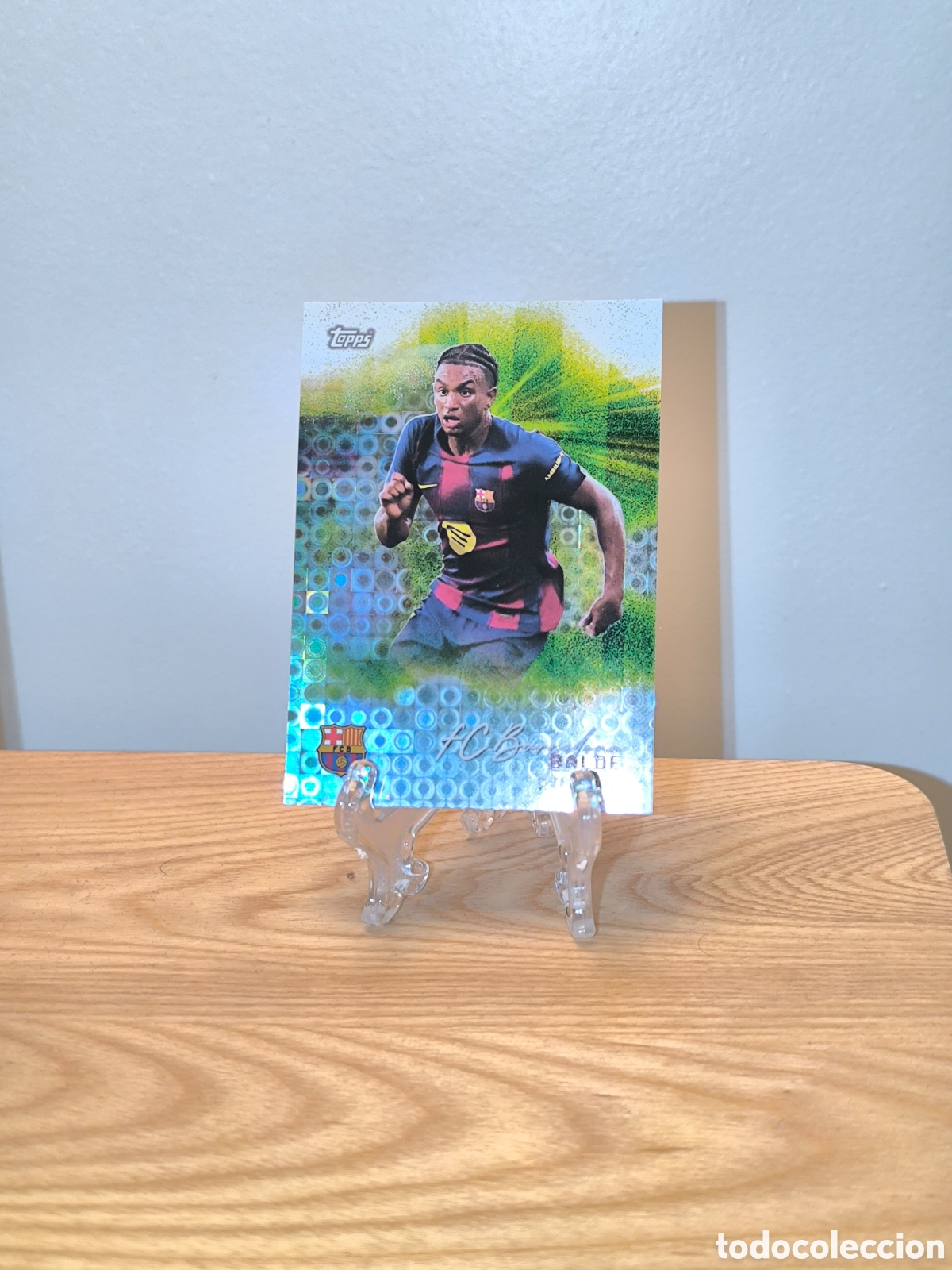Cromos de F&uacute;tbol: Alejandro Balde paralela Halo Topps