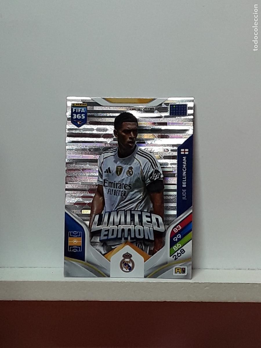 Cromos de F&uacute;tbol: FIFA 365 ADRENALYN 2025 2026 25 26 ALBUM PANINI LIGA N REAL MADRID LIMITADA JUDE BELLINGHAM