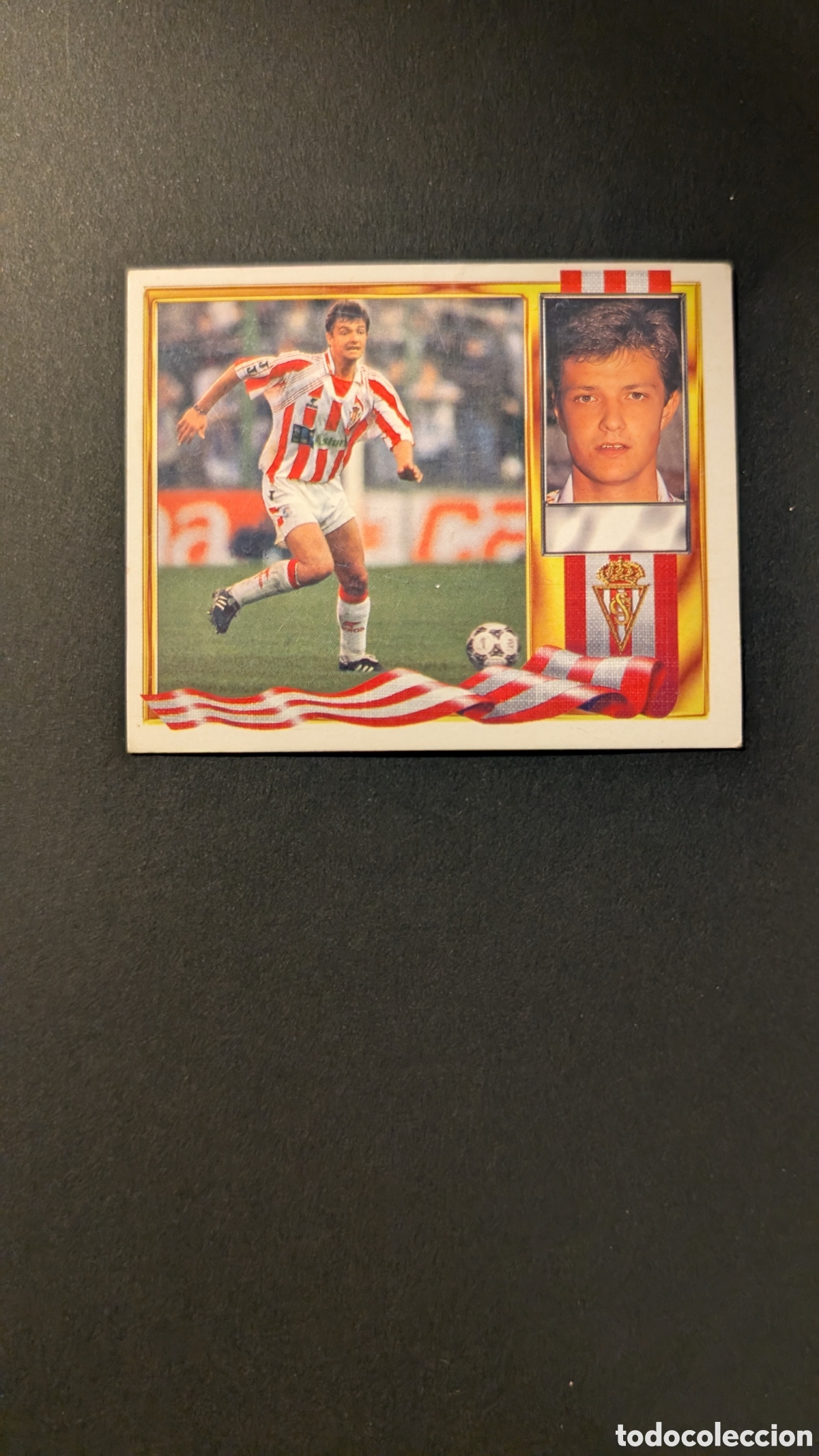 Cromos de F&uacute;tbol: ROGELIO SPORTING GIJON ERROR FALLO IMPRESION SIN NOMBRE LIGA ESTE 1995/96 95 96 NUNCA PEGADO