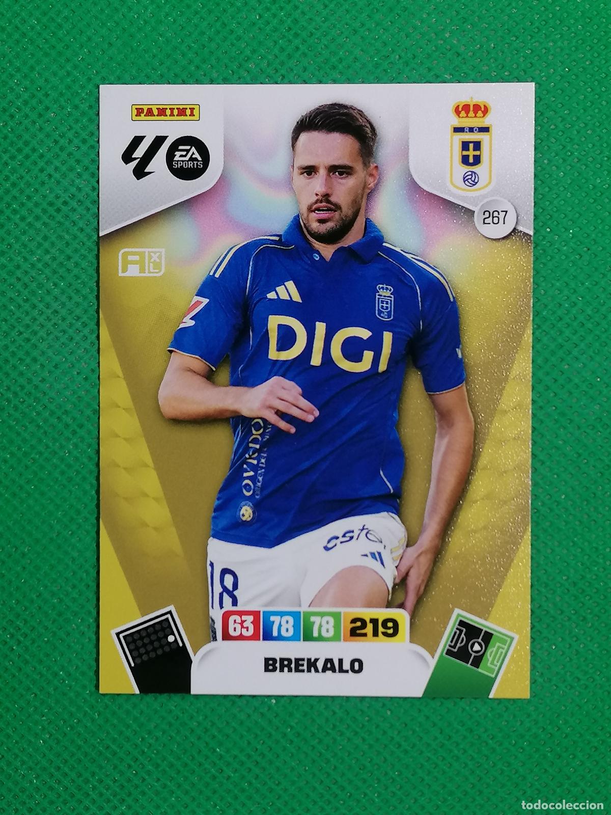 Cromos de F&uacute;tbol: 267 BREKALO REAL OVIEDO ⚽ LIGA ADRENALYN XL 2025 2026 25 26 ⚽