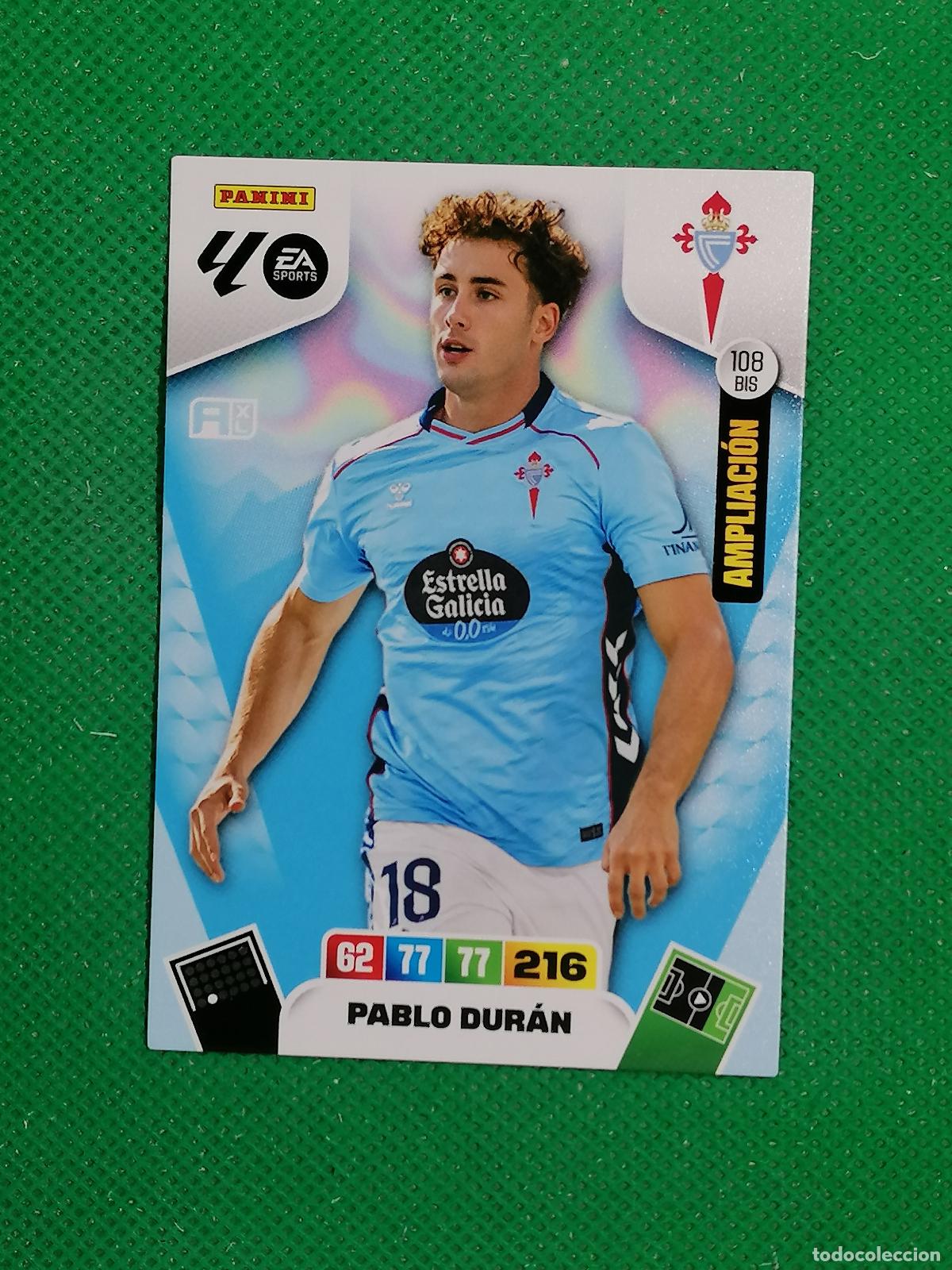 Cromos de F&uacute;tbol: 108 BIS 108BIS PABLO DURAN CELTA AMPLIACION ⚽ LIGA ADRENALYN XL 2025 2026 25 26 ⚽