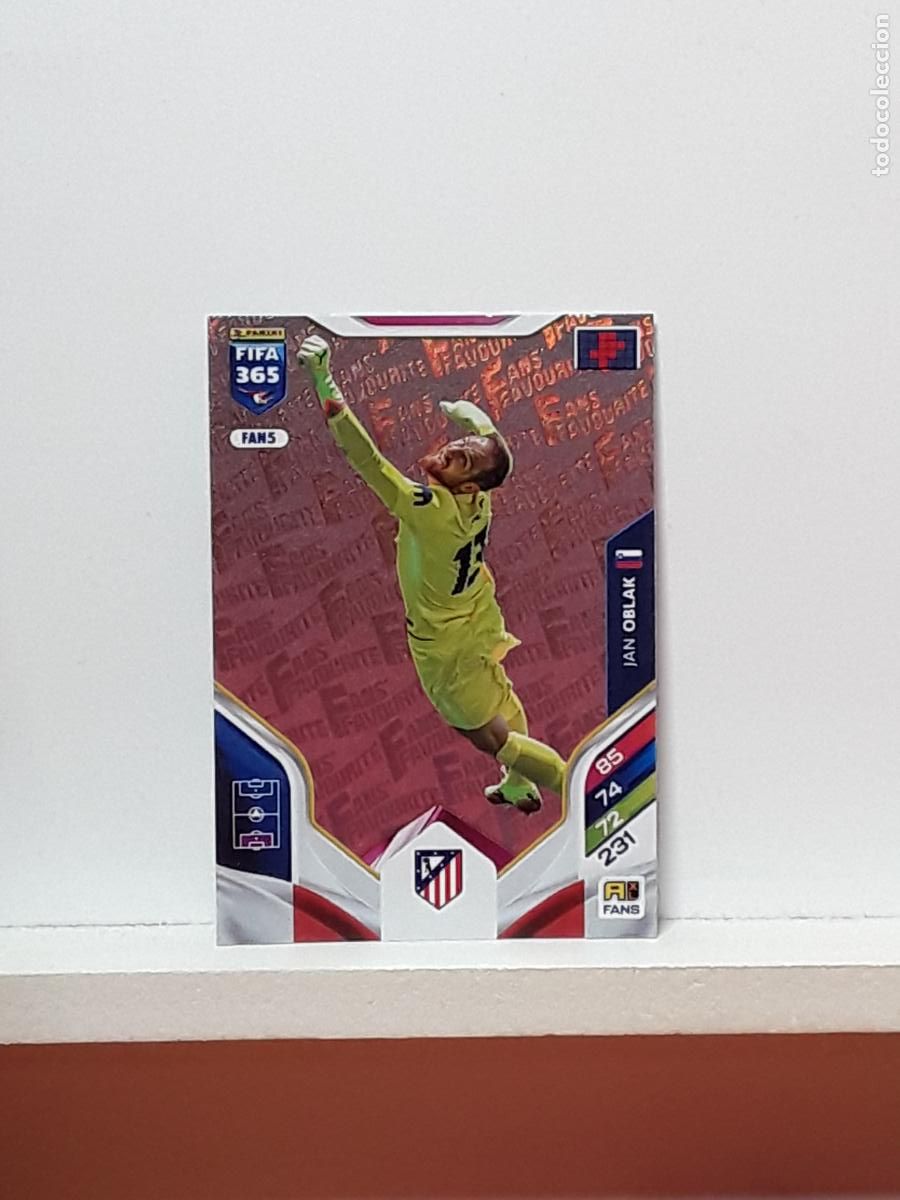 Cromos de F&uacute;tbol: FIFA 365 ADRENALYN 2025 2026 25 26 ALBUM PANINI LIGA N FAN5 FAN 5 ATLETICO MADRID JAN OBLAK