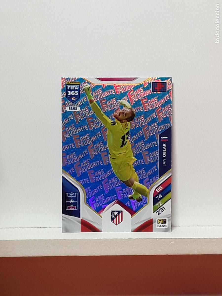 Cromos de F&uacute;tbol: FIFA 365 ADRENALYN 2025 2026 25 26 ALBUM PANINI LIGA N FAN5 FAN 5 ATLETICO MADRID AZUL JAN OBLAK