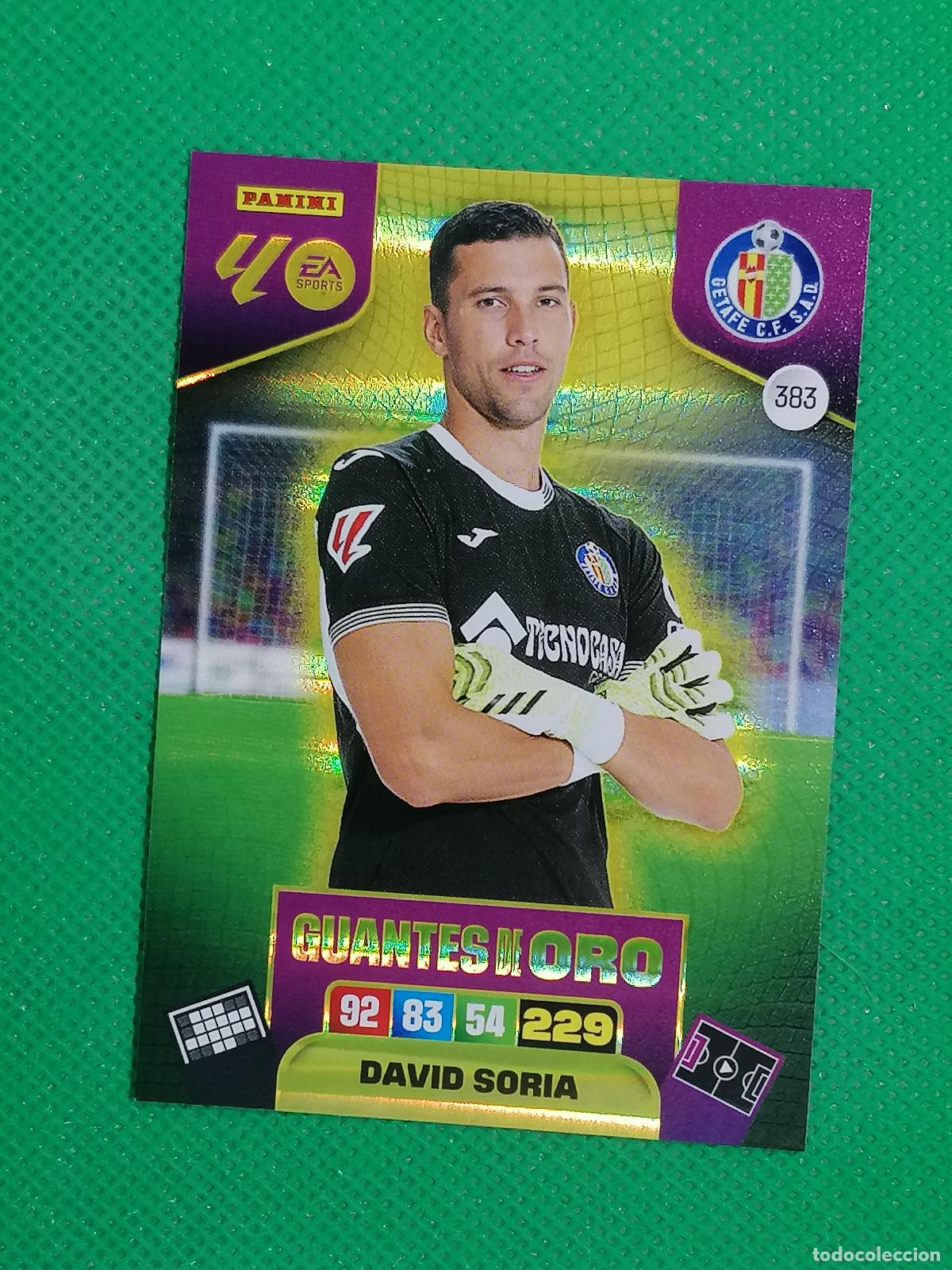 Cromos de F&uacute;tbol: 383 DAVID SORIA GETAFE GUANTES DE ORO ⚽ LIGA ADRENALYN XL 2025 2026 25 26 ⚽