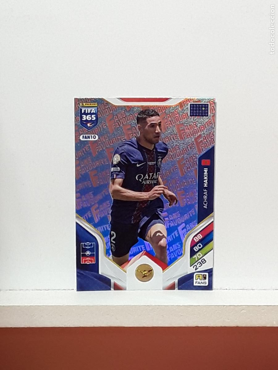 Cromos de F&uacute;tbol: FIFA 365 ADRENALYN 2025 2026 25 26 ALBUM PANINI LIGA N FAN10 FAN 10 PARIS SAINT-GERMAIN AZUL HAKIMI