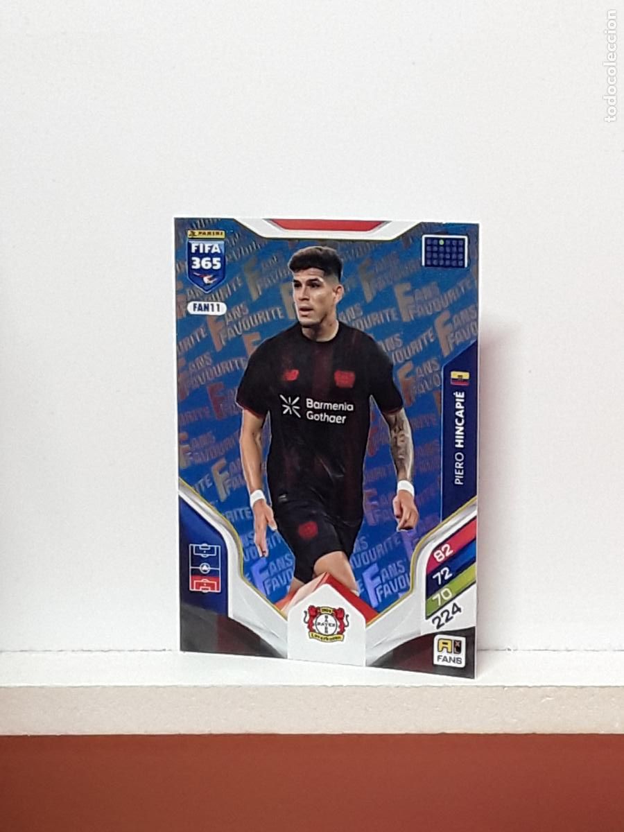 Football Stickers: FIFA 365 ADRENALYN 2025 2026 25 26 ALBUM PANINI LIGA N FAN11 FAN 11 BAYER LEVERKUSEN AZUL HINCAPIE