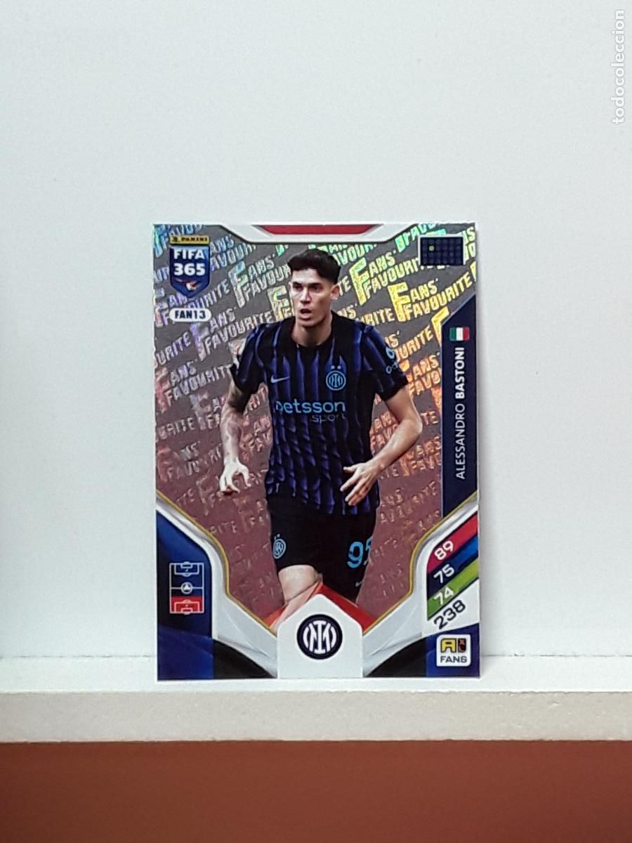Cromos de F&uacute;tbol: FIFA 365 ADRENALYN 2025 2026 25 26 ALBUM PANINI LIGA N FAN13 FAN 13 INTER MILAN ALESSANDRO BASTONI