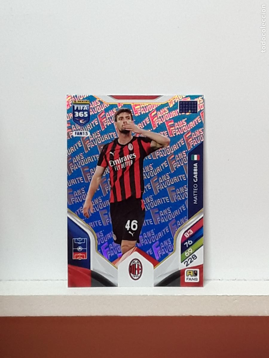 Football Stickers: FIFA 365 ADRENALYN 2025 2026 25 26 ALBUM PANINI LIGA N FAN15 FAN 15 MILAN AZUL MATTEO GABBIA