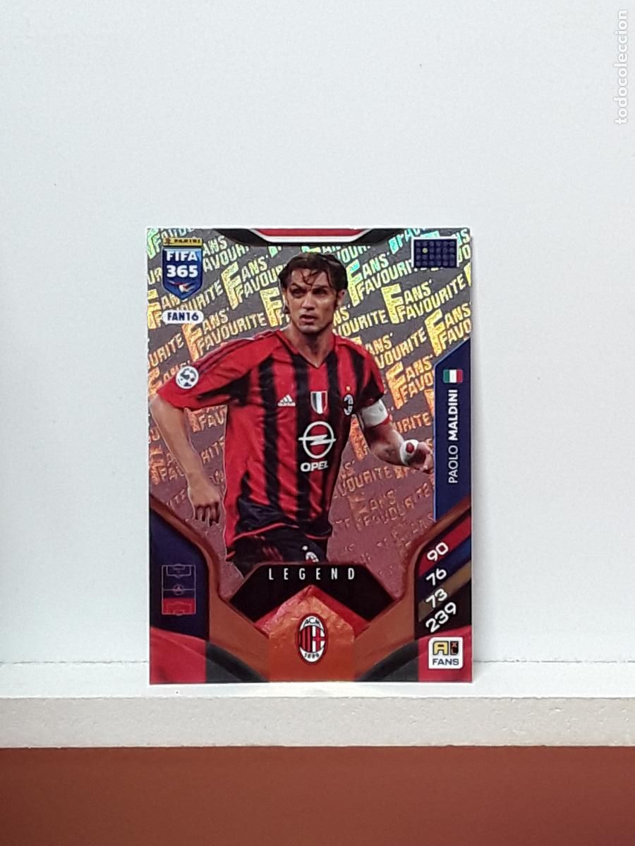 Football Stickers: FIFA 365 ADRENALYN 2025 2026 25 26 ALBUM PANINI LIGA N FAN16 FAN 16 MILAN PAOLO MALDINI