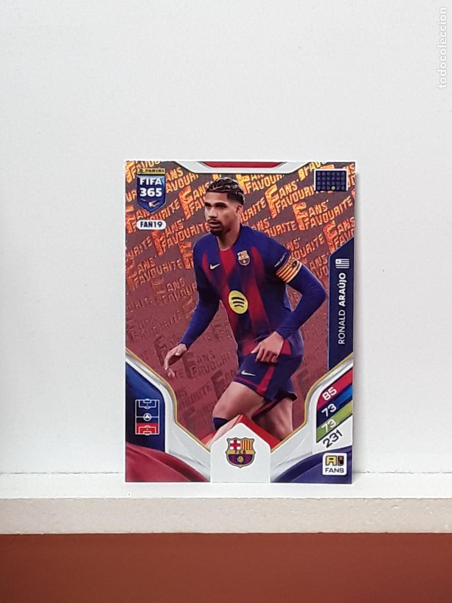 Football Stickers: FIFA 365 ADRENALYN 2025 2026 25 26 ALBUM PANINI LIGA N FAN19 FAN 19 BARCELONA RONALD ARAUJO