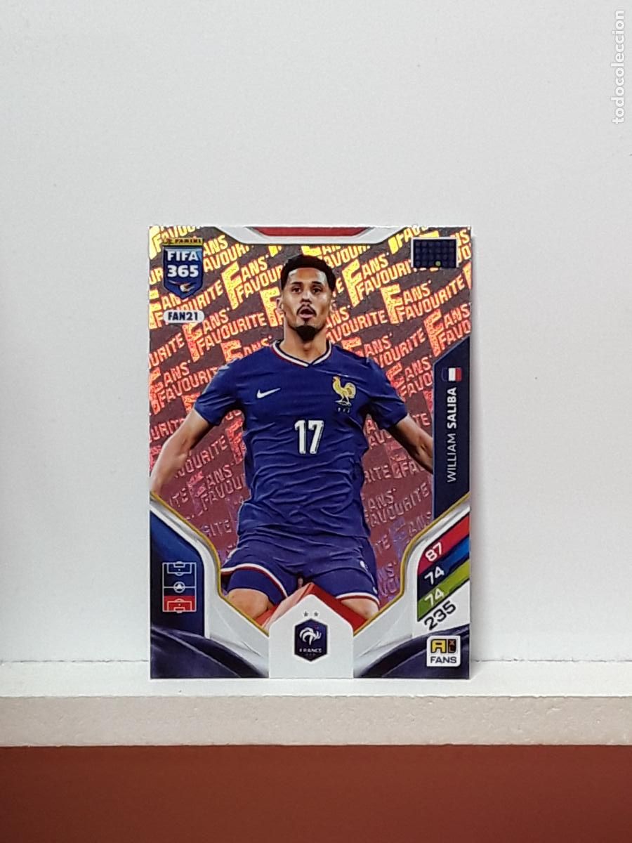 Football Stickers: FIFA 365 ADRENALYN 2025 2026 25 26 ALBUM PANINI LIGA N FAN21 FAN 21 PARIS SAINT-GERMAIN SALIBA