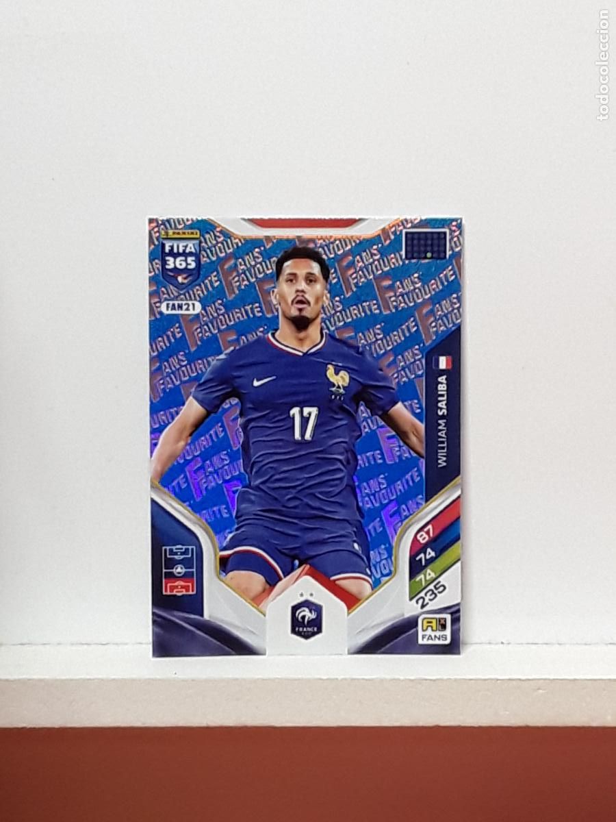 Football Stickers: FIFA 365 ADRENALYN 2025 2026 25 26 ALBUM PANINI LIGA N FAN21 FAN 21 PARIS AZUL SALIBA