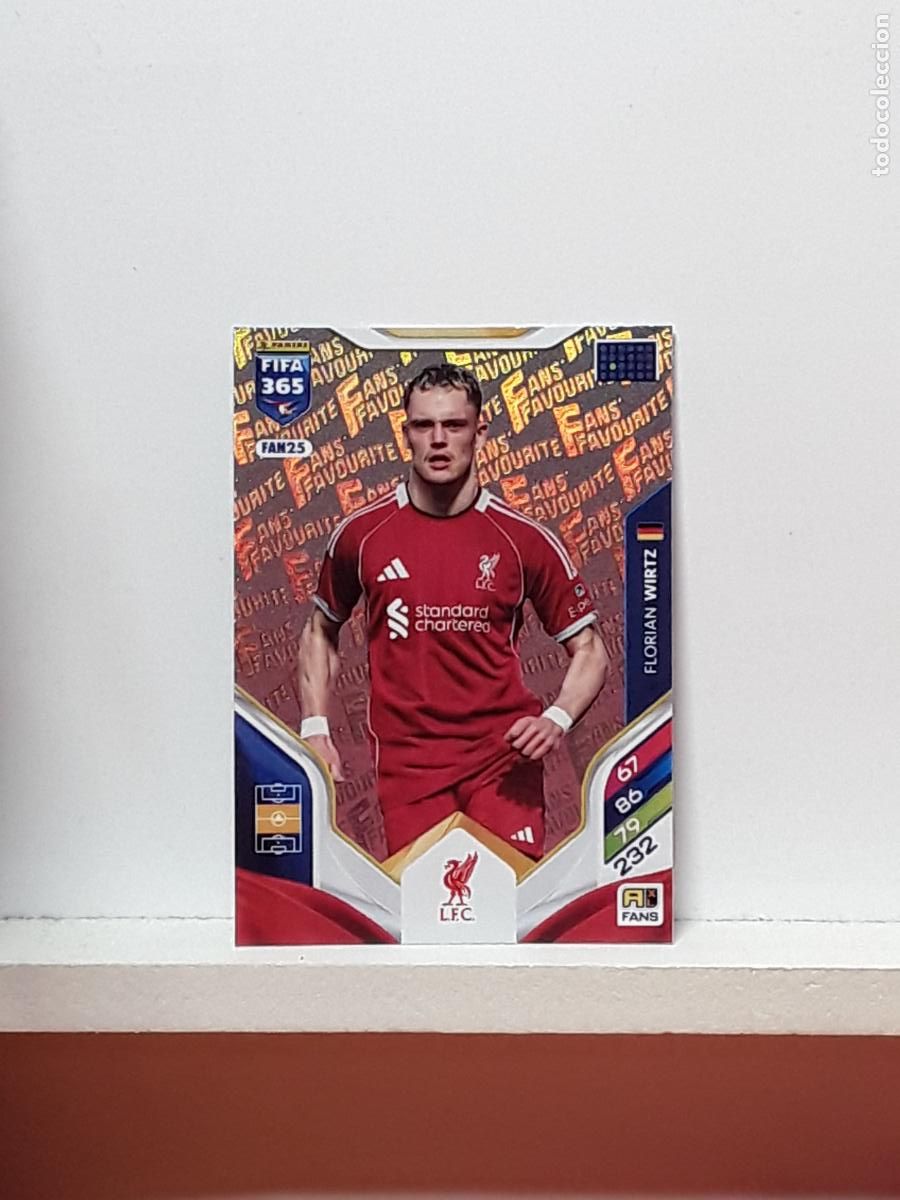 Cromos de F&uacute;tbol: FIFA 365 ADRENALYN 2025 2026 25 26 ALBUM PANINI LIGA N FAN25 FAN 25 LIVERPOOL FLORIAN WIRTZ