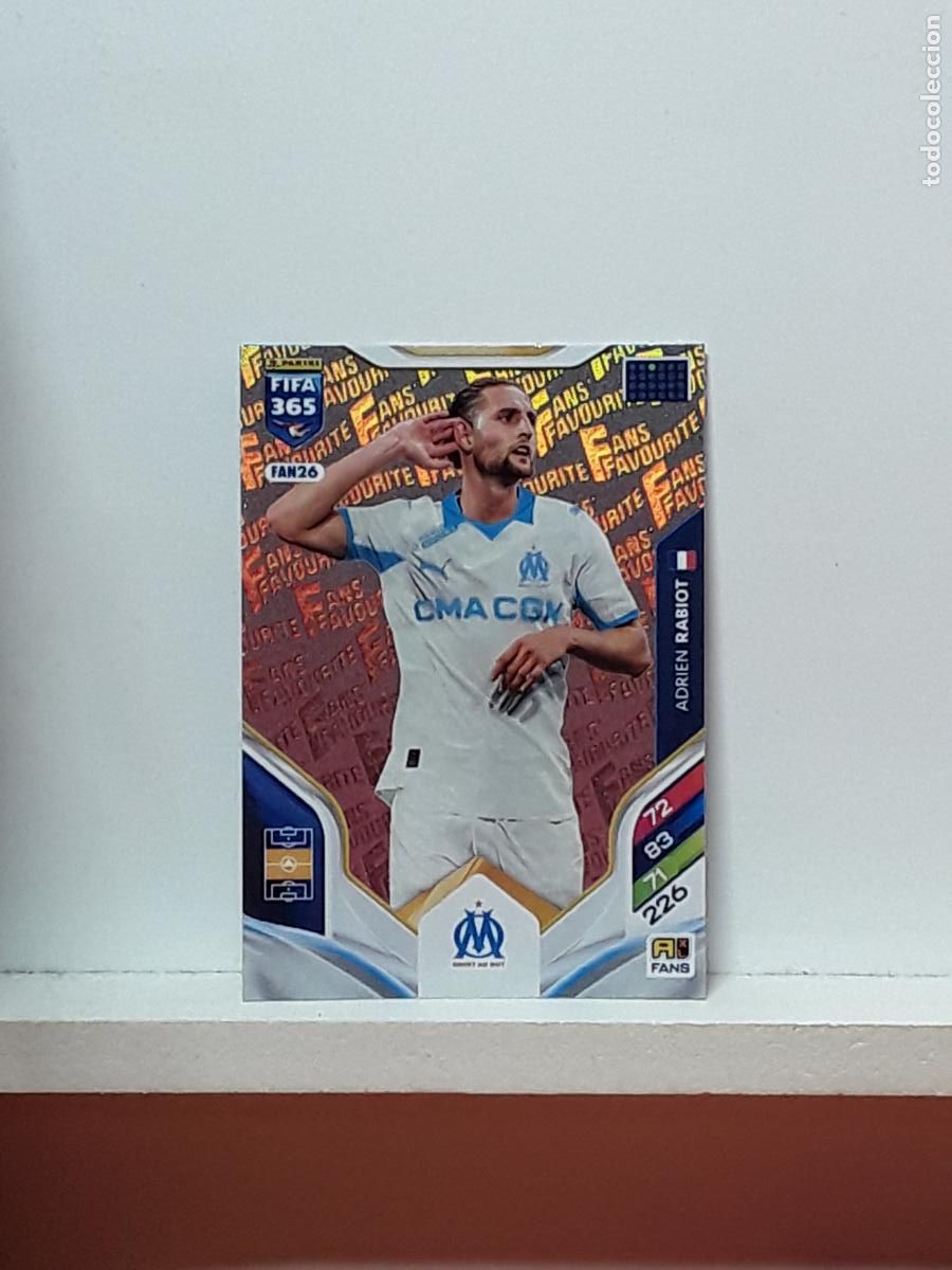 Cromos de F&uacute;tbol: FIFA 365 ADRENALYN 2025 2026 25 26 ALBUM PANINI LIGA N FAN26 FAN 26 MARSEILLE ADRIEN RABIOT