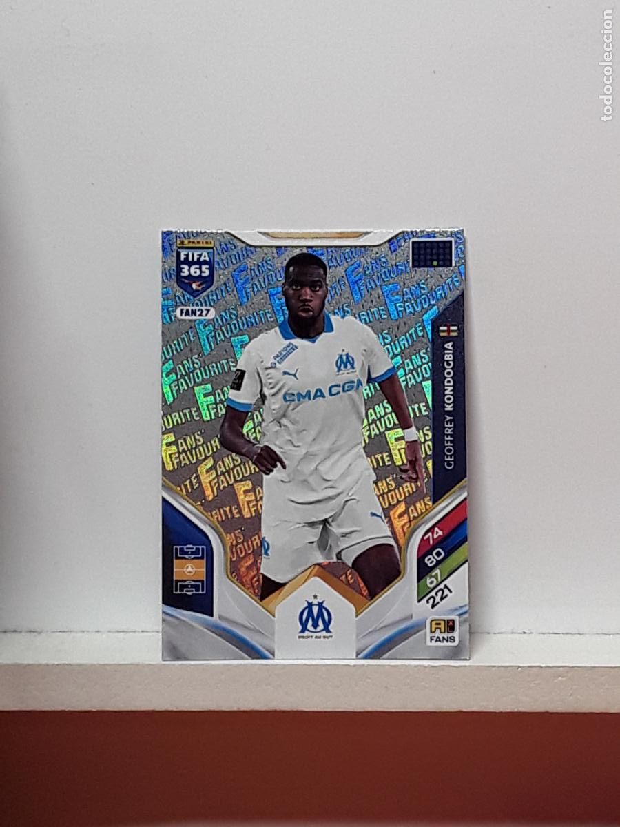 Fu&szlig;ball-Sticker: FIFA 365 ADRENALYN 2025 2026 25 26 ALBUM PANINI LIGA N FAN27 FAN 27 MARSEILLE GEOFFREY KONDOGBIA