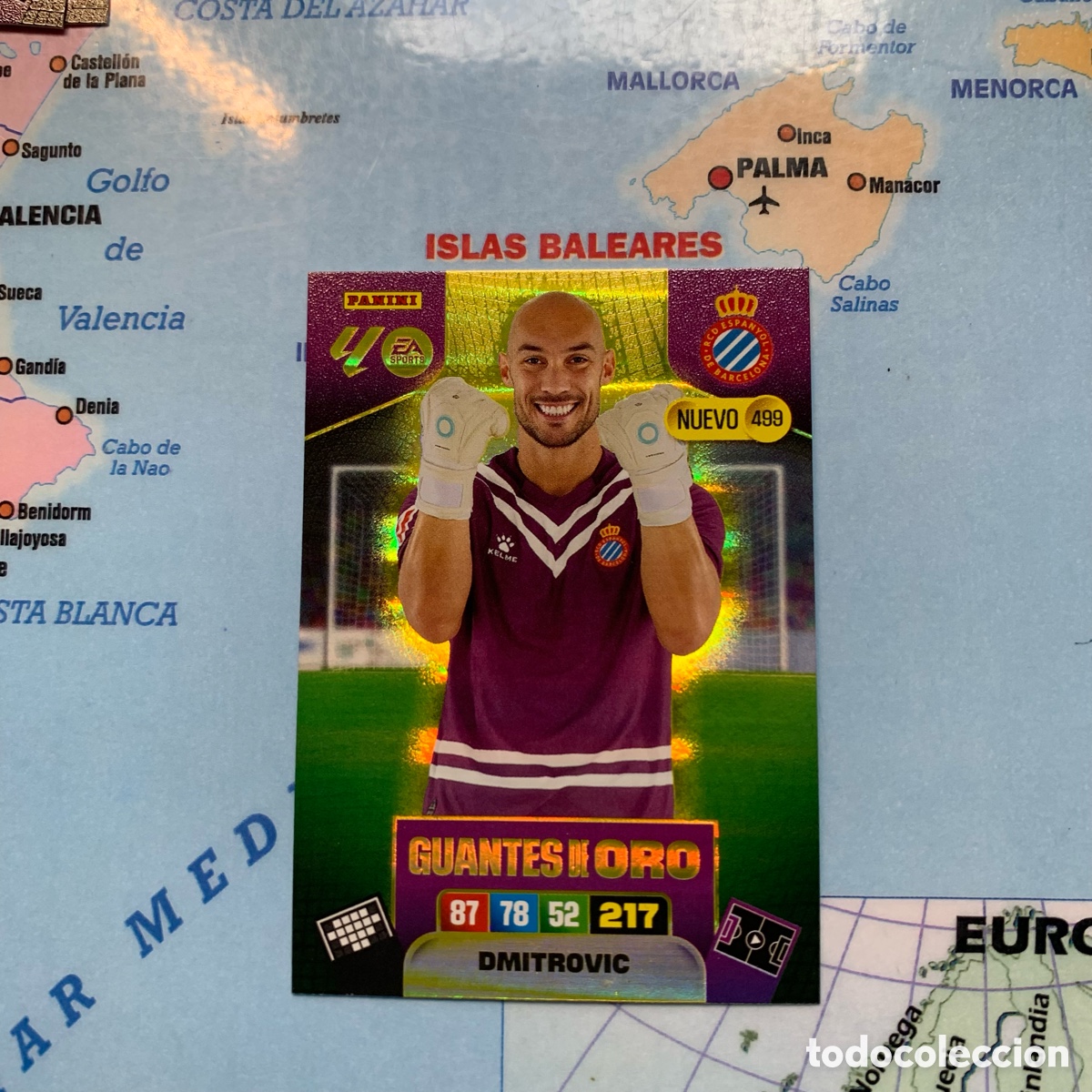 Cromos de F&uacute;tbol: Dmitrovic nuevo guantes de oro n&uacute;mero 499 Del Espa&ntilde;ol cromo adrenalyn XL 25-26 2025-2026