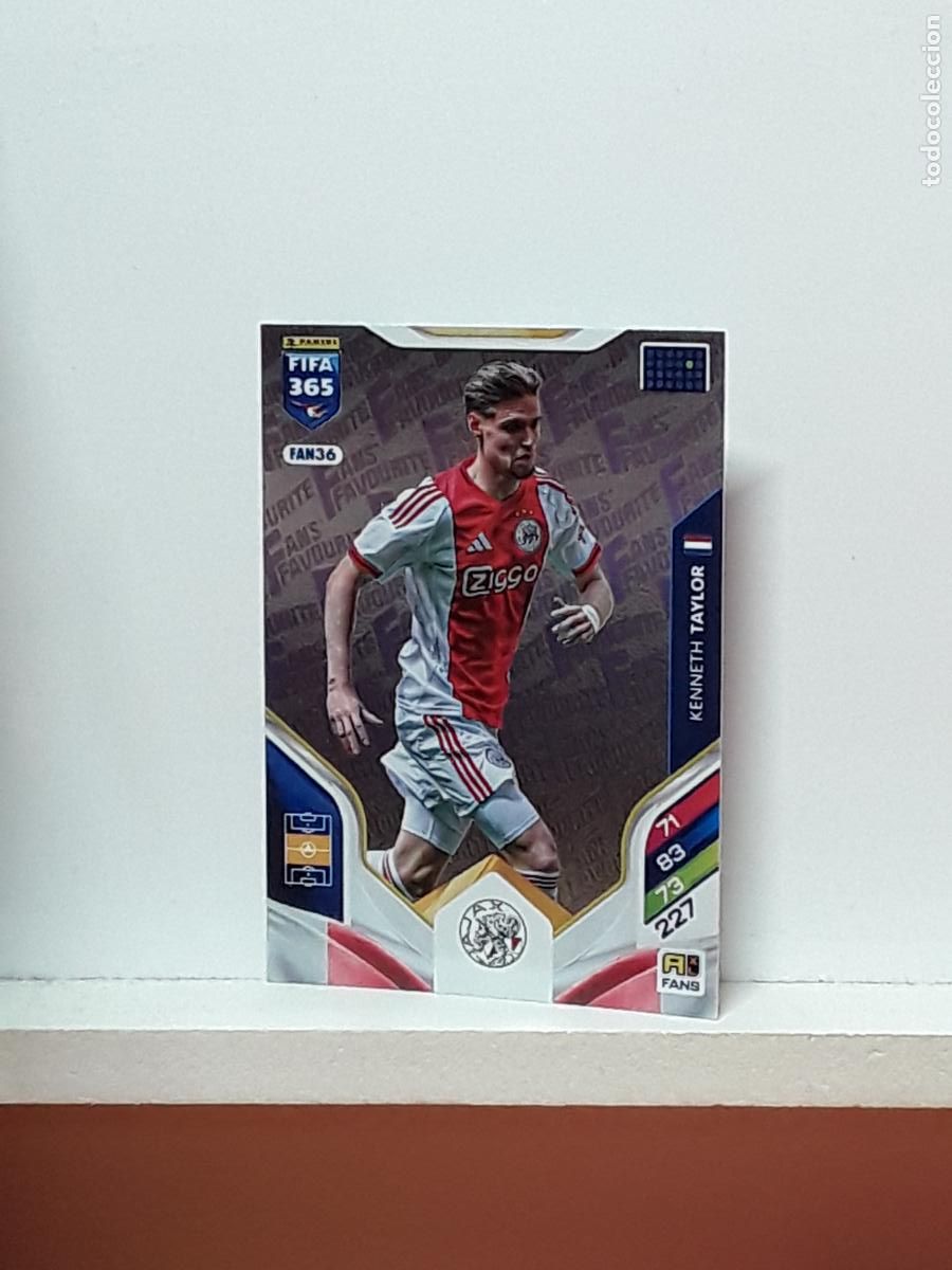 Cromos de F&uacute;tbol: FIFA 365 ADRENALYN 2025 2026 25 26 ALBUM PANINI LIGA N FAN36 FAN 36 AJAX KENNETH TAYLOR