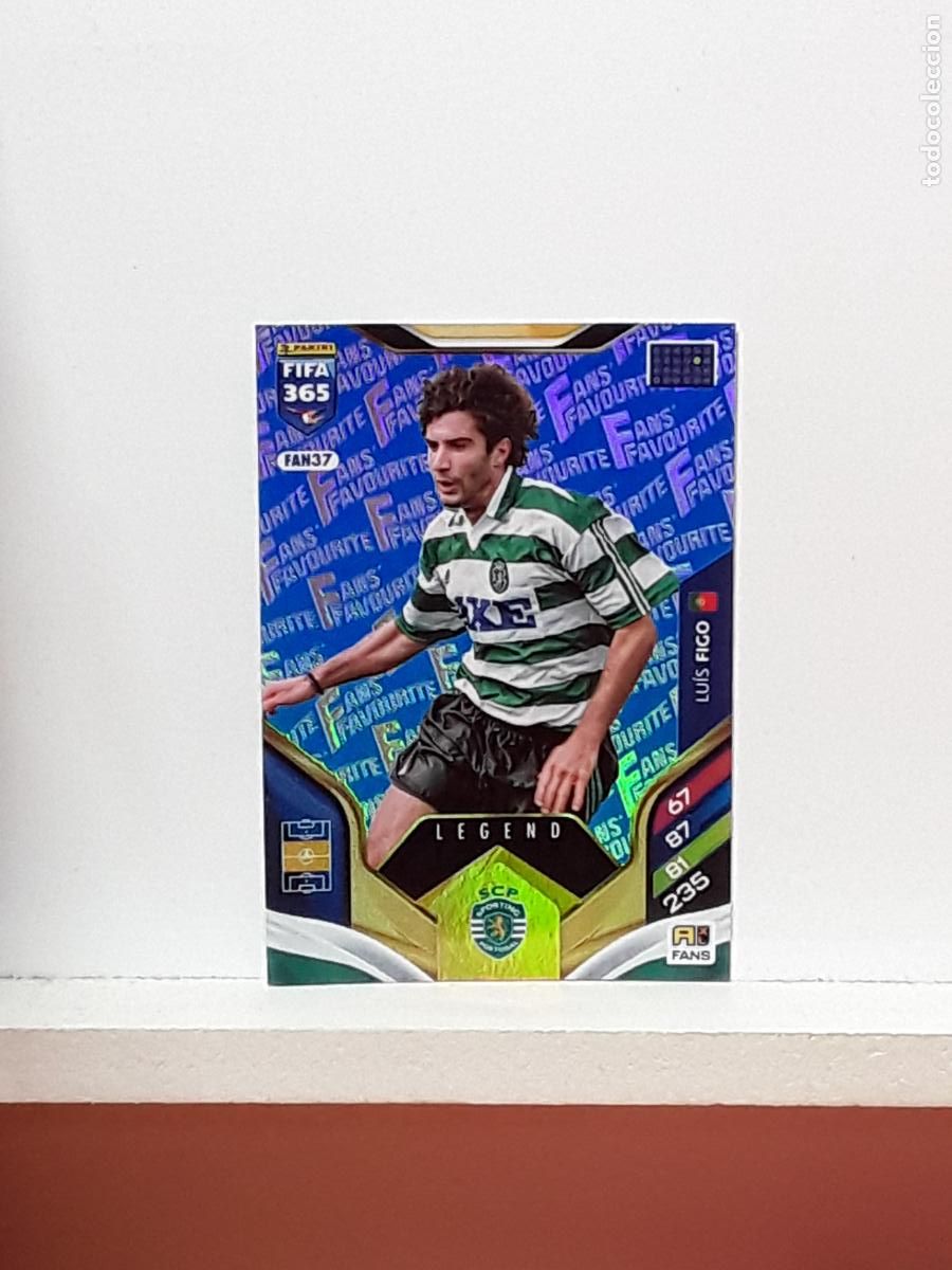 Cromos de F&uacute;tbol: FIFA 365 ADRENALYN 2025 2026 25 26 ALBUM PANINI LIGA N FAN37 FAN 37 SPORTING PORTUGAL AZUL LUIS FIGO