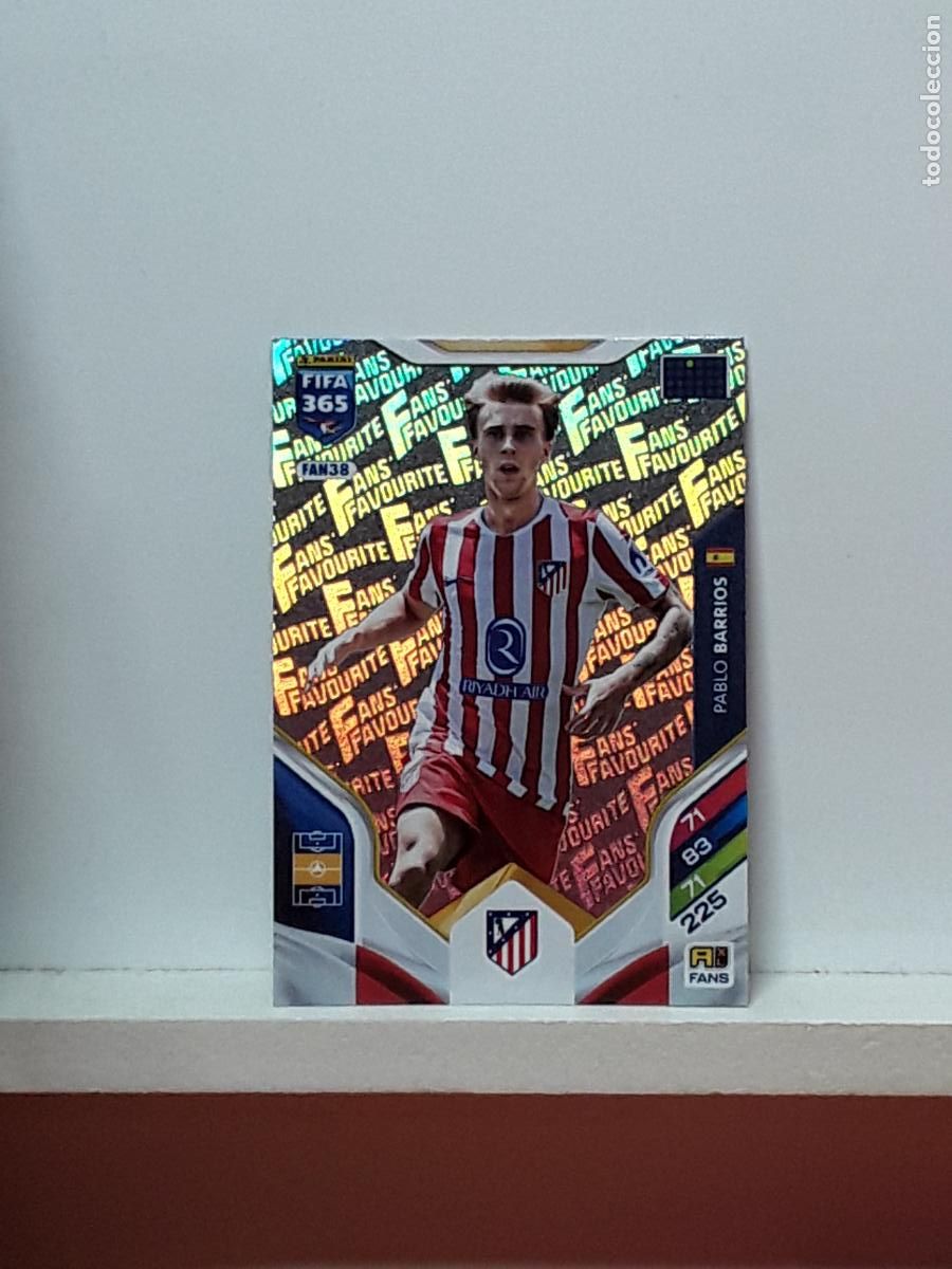 Cromos de F&uacute;tbol: FIFA 365 ADRENALYN 2025 2026 25 26 ALBUM PANINI LIGA N FAN38 FAN 38 ATLETICO MADRID BARRIOS