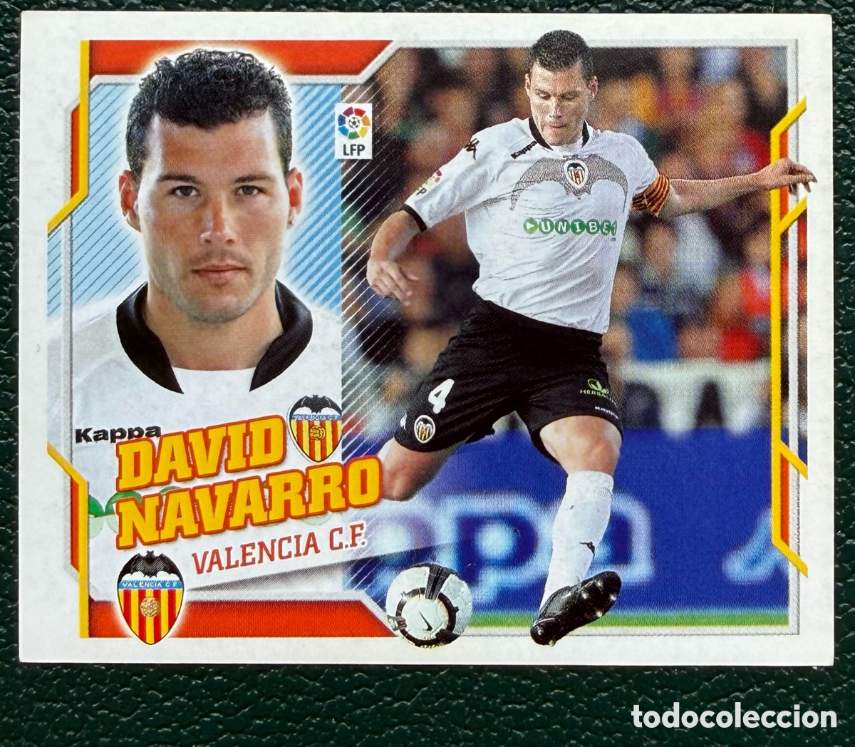 Fu&szlig;ball-Sticker: 7A DAVID NAVARRO VALENCIA CF CROMOS ALBUM EDICIONES ESTE 2010 2011 10 11