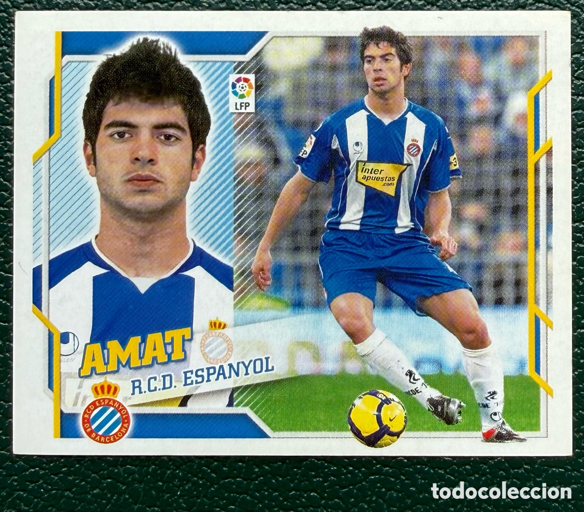 Cromos de F&uacute;tbol: 5B AMAT RCD ESPANYOL CROMOS ALBUM EDICIONES ESTE 2010 2011 10 11
