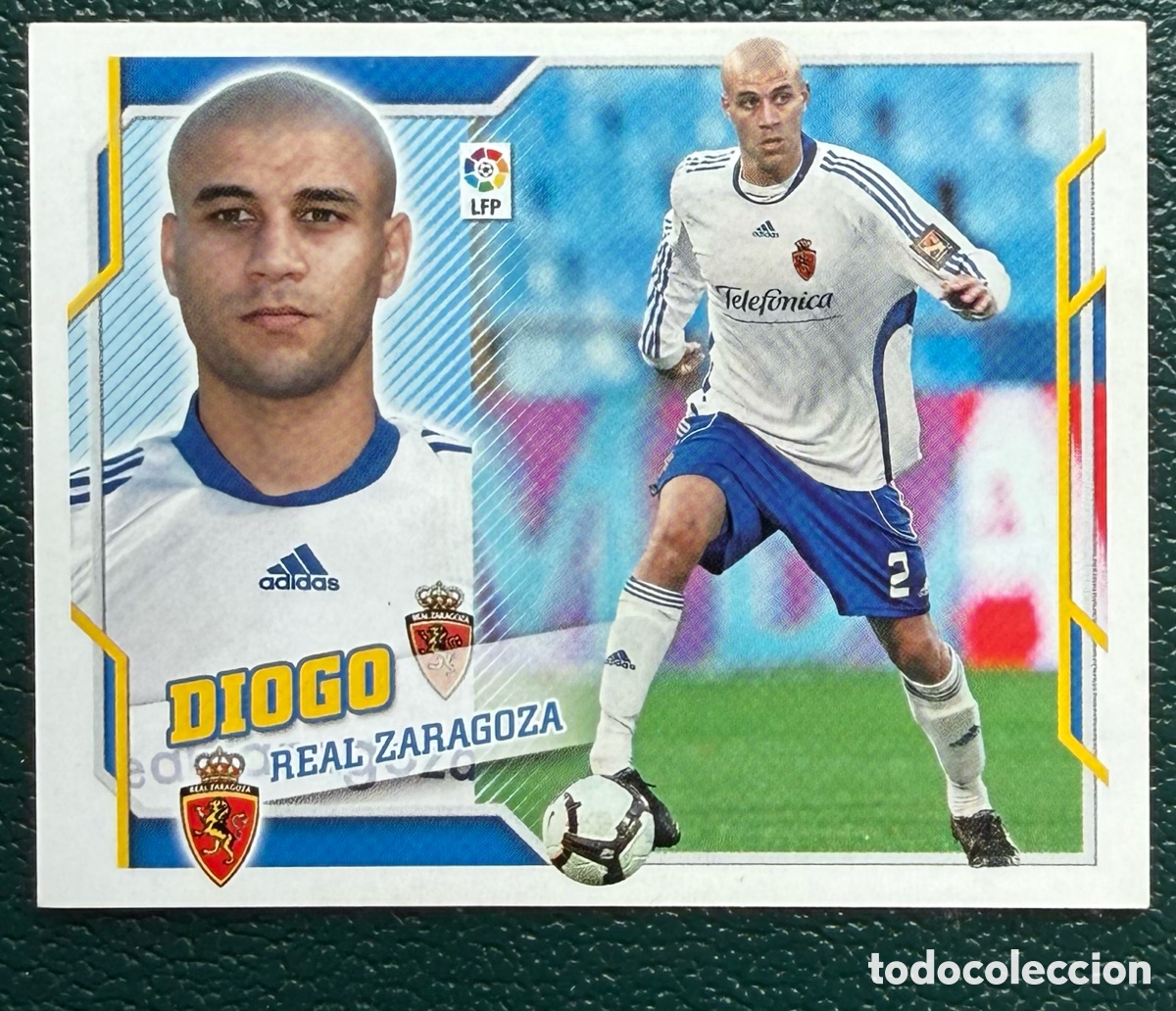 Fu&szlig;ball-Sticker: 3A DIOGO REAL ZARAGOZA CROMOS ALBUM EDICIONES ESTE 2010 2011 10 11
