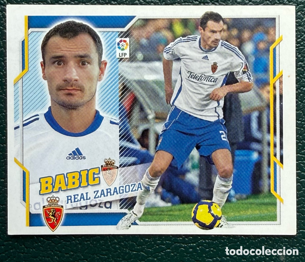 Fu&szlig;ball-Sticker: 9B BABIC REAL ZARAGOZA CROMOS ALBUM EDICIONES ESTE 2010 2011 10 11