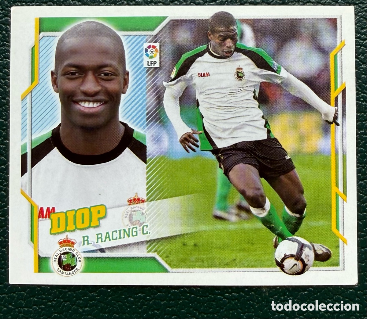 Fu&szlig;ball-Sticker: DIOP RACING DE SANTANDER CROMOS ALBUM EDICIONES ESTE 2010 2011 10 11
